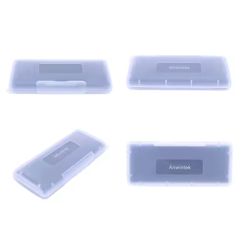 6 in 1 Transparent Mini SD Memory Cards Protective Case Waterproof Plastic SD Card Case Shockproof S