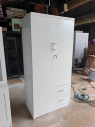 ตู้เสื้อผ้า 80ซม. [จัดส่งฟรี] ไม้MDF  กว้าง80cm.สูง170cm.ลึก50cm. สีขาว