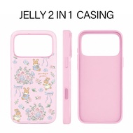 [Case Meteor] Busur Kelinci Bunga 2 In 1 Casing Vivo Y31d Y11d A31D Pro Y05 V70 Fe Y400 V60 Lite Iqo