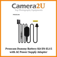 Proocam Dummy Battery Kit EN-EL15 with AC Power Supply Adapter for Nikon D750 D800 D850 D7000 Z 5 6 