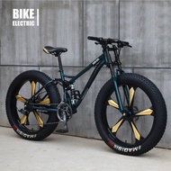จักรยาน จักรยานเสือภูเขา  มีโช๊คกลาง ล้อโต 24 -26 นิ้ว x 4.0 เฟรมเหล็กไฮเอ็นท์ จักรยานล้อโต รับแรงกระแทกได้ดี big wheel mountain bike