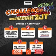 Of14 ad-77 By05 NSA Emblem Vario Sticker Embossed 3D Motor VARIO Emblem Click Vario Emblem Embossed 