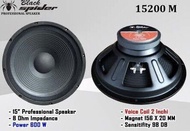 Speaker Black spider 15 inch 600 watt 15200M fullrange