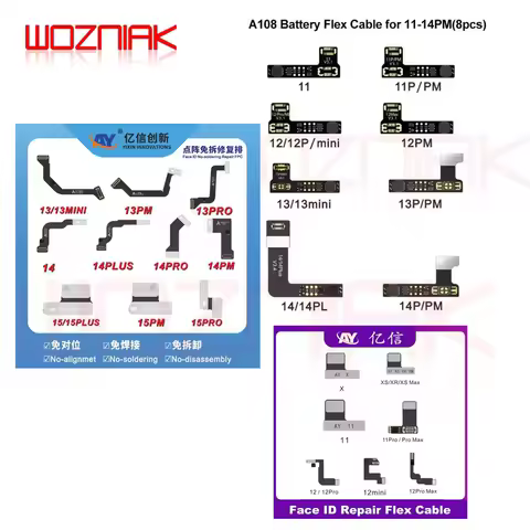 AY A108 True Tone Module Restore Programmer For iPhone X-16 Pro Max Dot Projector Read Write Dot Mat