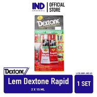 Lem Dextone Epoxy Adhesive 5 Menit New Rapid Formula Besi Keramik Kayu Kaca Aluminium Baja Perekat Kuat Hardener Resin Clear Color Campur 2x15 30 ml