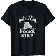 Funny Geologist I Just Really Like Rocks Ok? Gift T-Shirt