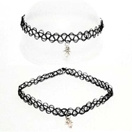 Choker necklace choker ring set