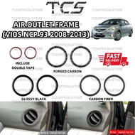 TCS TOYOTA VIOS NCP93 DUGONG 2008-2013 AIR OUTLET FRAME COVER GARNISH ACCESSORIES