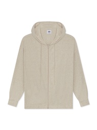 AIIZ (เอ ทู แซด) - เสื้อฮู้ดดี้ผู้หญิงมีซิป ผ้าทอลายวาฟเฟิล Womens Waffle Zipper Hoodies