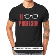 The Professor Tshirt Money Heist La Casa De Papel El Profesor Tv Series Pure T Shirt Men Clothes Tees Cheap Design Top T-Shirts