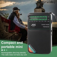 DYRUIDOJ FM AM SW Radio, Multifunctional HD Display Screen Battery Operated Radio, Durability Detach
