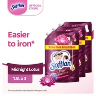 [Bundle of 3] Softlan Divine Pleasures Midnight Lotus & Hydrangeas Fabric Softener Valuepack 1.5L Re