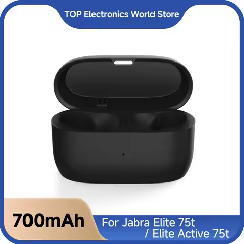 Charging Case For Jabra Elite 75t/Elite Active 75t - 700mAh Wireless BT Charger Box Dust-Proof Headp