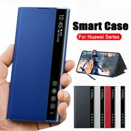For Huawei P30 Lite / P30 Pro / P20 Pro / P20 Lite / Mate 30 Pro / Mate 20 Pro Leather Flip Case Vertical Window Smart Phone Cover Case
