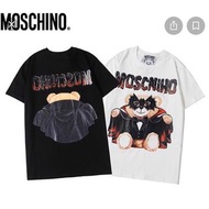 🐻台南 白色 正品 MOSCHINO 蝙蝠小熊 m號 Moschino 吸血鬼 小熊 熊衣服 短袖 T 帽T 上衣 小熊衣