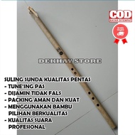 (KUALITAS PREMIUM ORIGINAL) SULING SERULING BAMBU SUNDA LUBANG 6 + 1