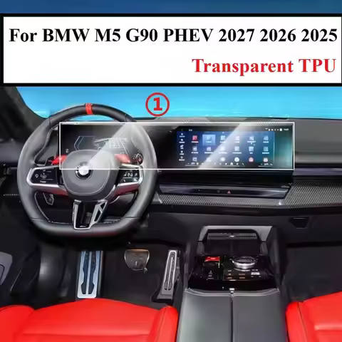 For BMW M5 G90 EV 2025 Car Panel Film Full set interior film Gear Panel PPF GPS TPU Navigation Scree