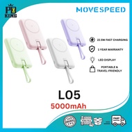 [B1F1] MOVESPEED L05 5000mAh 22.5W magnetic lightweight rotatable with Type C cable Power Bank