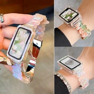 Dreamy Resin Watch Strap+Case Compatible For Huawei Band 11 Strap Huawei Band 11 pro Strap Huawei 10
