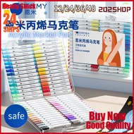Enmy acrylic markers are opaquen 48 colors color non-toxic color pen