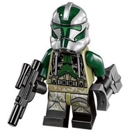 Lego SW0528 Star Wars 75043 75151 : Clone Commander Gree (Gray Lines on Legs), sw528