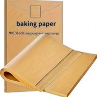 50 Piece Pre Cut Wax Paper Baking Tray -9x13 Inch Unbleached Non Stick, Half Sheet Size - Suitable F
