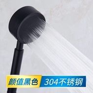 （Ready stock）304Stainless Steel Shower Nozzle Full Metal Supercharged Shower Shower Head Pressure Shower Head Set