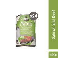 Aozi Organic Salmon and Beef Cat Food in Can 430g (24 Cans)