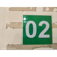 REFLECTIVE BOX NUMBER STICKER SIZE 5CM EXAMINATION NUMBER STICKER ROOM NUMBER STICKER PARKING NUMBER