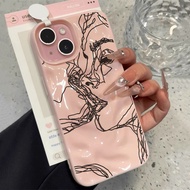 MATA Compatible Case with iphone 17 Pro Max Half face dripping tears 12 13 14 11 Pro Max Casing xr x