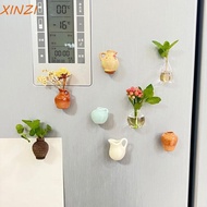 XINZI Mini Vase Fridge Magnets, Decorative Handmade Vase Refrigerator Magnet, DIY Craft Small Resin 