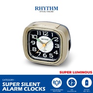 RHYTHM Table Alarm Clock Gold Luminous Numbers Base Width 9.8 Cm.-CRE847WR18