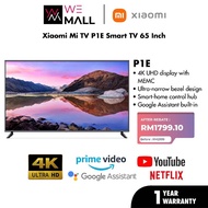 Xiaomi Mi TV P1E 65 Inch Smart TV 4K UHD Display WiFi Google Youtube Chromecast Android TV (65''/2GB+16GB)