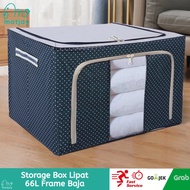 PREMIUM Storage Box 66L Foldable Steel Frame Clothes Storage Box