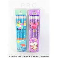 HB PENCIL SET OF 12 CHILDREN'S CHARACTER HB PENCIL