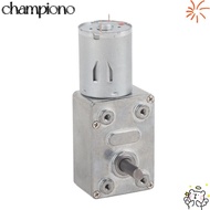 CHAMPIONO Worm Gear Motor, DC 12V 62RPM 6RPM 20RPM Reduction Gear Motor, Universal Reversible Double
