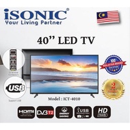 40" iSONIC LED TV (DVB T2) ICT-4010