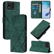 全城熱賣 - 適用於華碩 Zenfone 11 Ultra 斜挎長掛繩立體壓紋手機皮套（綠色）