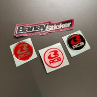 RCB Emblem Sticker Embossed Caliper Emblem Sticker