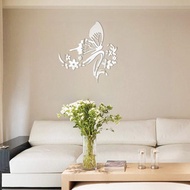 3D Mirror Stickers Butterfly Flower Wall Stickers Decorative Acrylic Mirror animal wall stickers wal