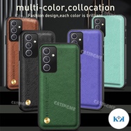 KK Samsung S23 FE 2023 Magnetic Cross Grain Leather Casing For Samsung Galaxy S23FE S 23 23S S23 FE 