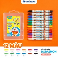 Doraemon Thien Long Colokit twisting wax pen - 12/18/24 colors -TCR-C007/DO- TCR-C008/DO- TCR-C009/D