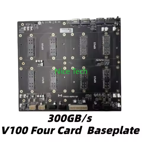 V100 Four Card 300GB/s Full Speed GPU Baseplate Support 4 Card NVLINK High Performance