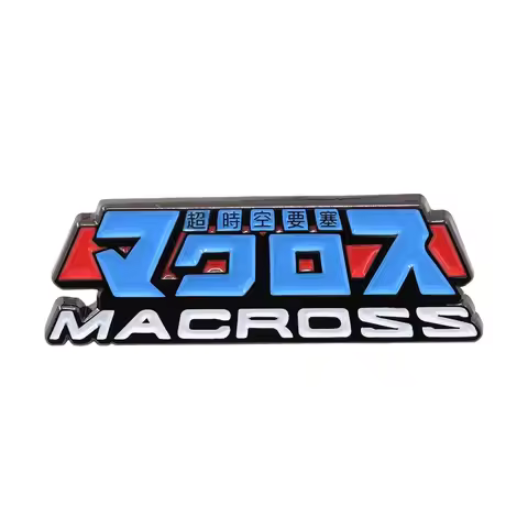 Super Dimension Fortress Macross Logo Enamel Pin Super Robot Fantasy Hot-Blooded TV Anime Badge Sci-