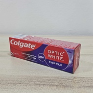 (ยาสีฟัน colgate optic ม่วง) Colgate Optic White Purple 100 g คอลเกต ยาสีฟัน อ๊อพติค ไวท์ เพอร์เพิล 