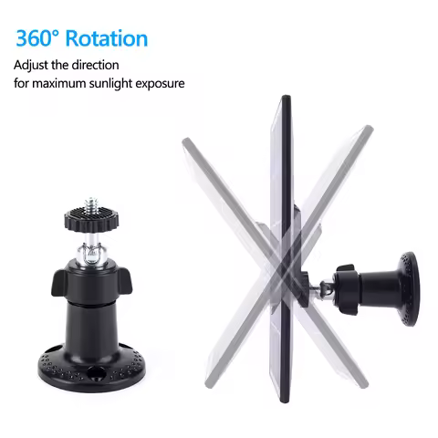5V 10W Solar Panel Charger IP65 Waterproof Solar Charging Panel 360°Adjustable Wall Mount for Arlo U
