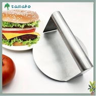 TAMAKO Stainless Steel Grill Press, No Rust Round Smash Burger Press, Steak Burger Stainless Steel B