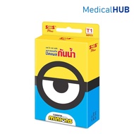 SOS MINIONS พลาสเตอร์ใส ปิดแผลกันน้ำ SOS Plus รุ่น T1 จำนวน 1 กล่อง 6แผ่น 22381