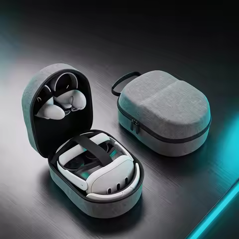 Shockproof VR Carrying Case Hard Shell EVA Travel Storage Box Protective Bag for Virtual Reality Hea