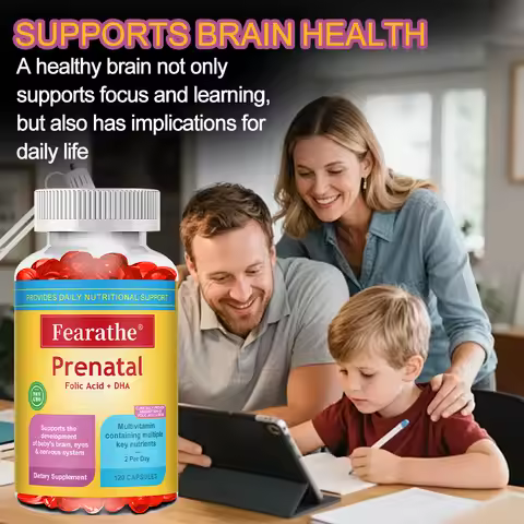 Prenatal Multivitamin with Biotin and Folic Acid for Enhanced Nutrient Absorption, Gluten-free, Non-